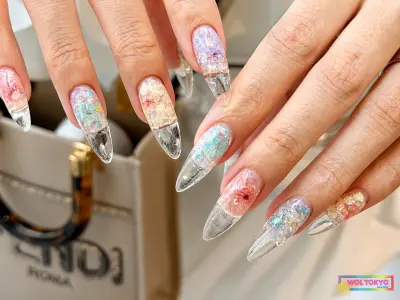 WOLTOKYO 池袋店 池袋ネイル スカルプ 押し花クリアネイル✨ 担当Ran