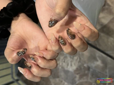 WOLTOKYO Shibuya | Nail | nyuansu buraun×bejunyuansuNail|秋noereganto by masaki WOLTOKYO Shibuya | Nail | nyuansu buraun×bejunyuansuNail|秋noereganto by masaki