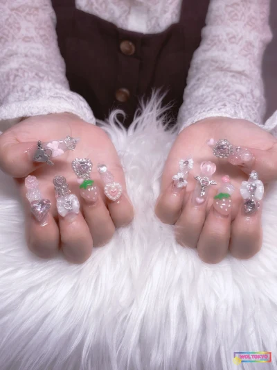 WOLTOKYO Shibuya | Nail | Charms & statement art | pinkugotegoteNail by emiri WOLTOKYO Shibuya | Nail | Charms & statement art | pinkugotegoteNail by emiri